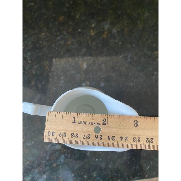 Godinger & Co. 5" Porcelain Cream Pitcher with Embossed Dots - Picture 8 of 9